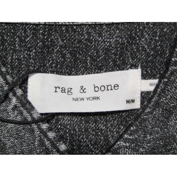 Rag & Bone NWOT Liquid Miramar Black Magic Printed Tencel Tromp L'oeil Dress - Picture 14 of 16